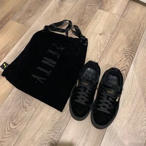 Fenty black velvet Creepers